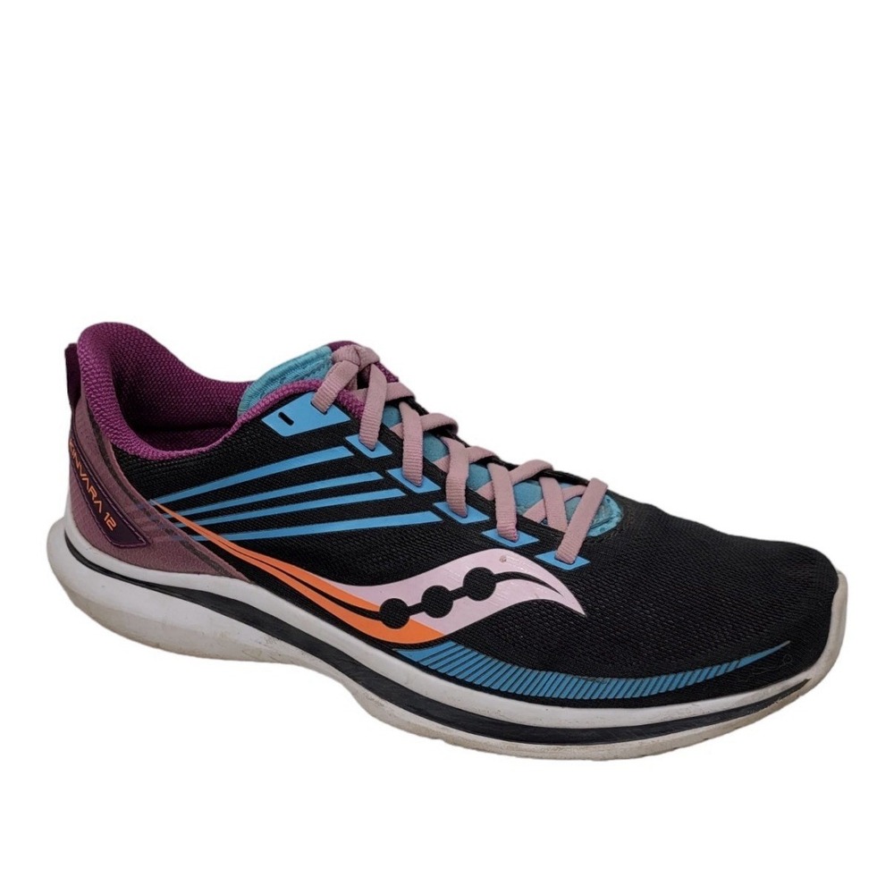 Saucony Kinvara 12 Womens 8.5 Athletic Running Sneakers Blue Purple S10619-25